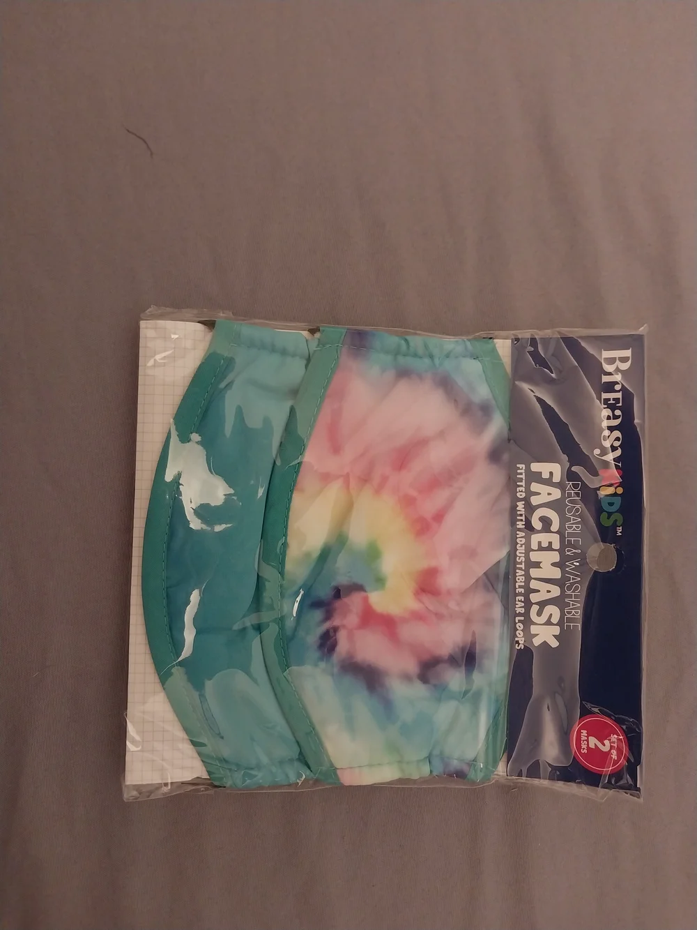 Breasy Kids Reusable Washable Face Mask 5x 2packs. #0127